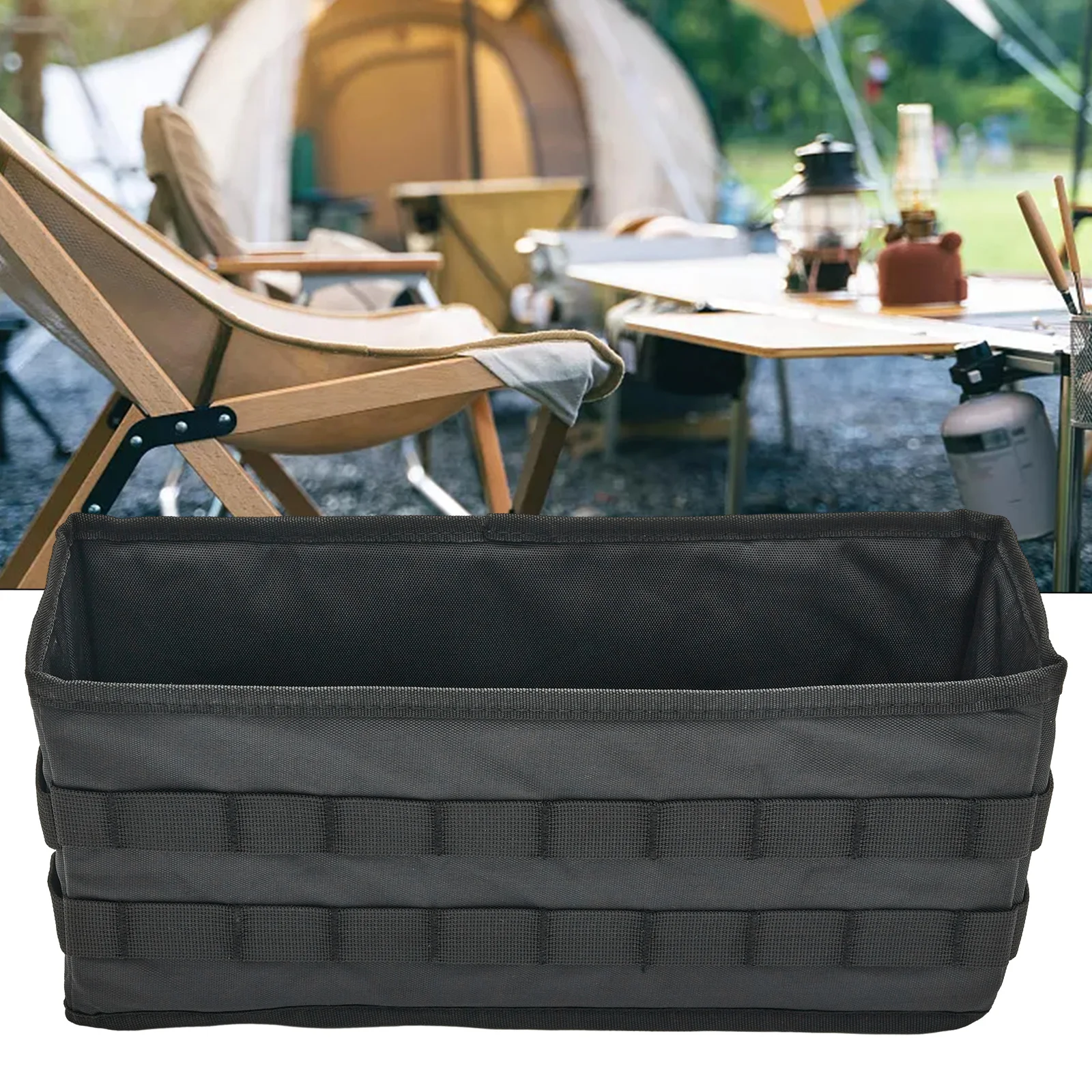 

Portable Side Hanging Bag Bedside Storage Organizer Double layer Polyester Snap Buttons Cable Hole 570g Net Weight