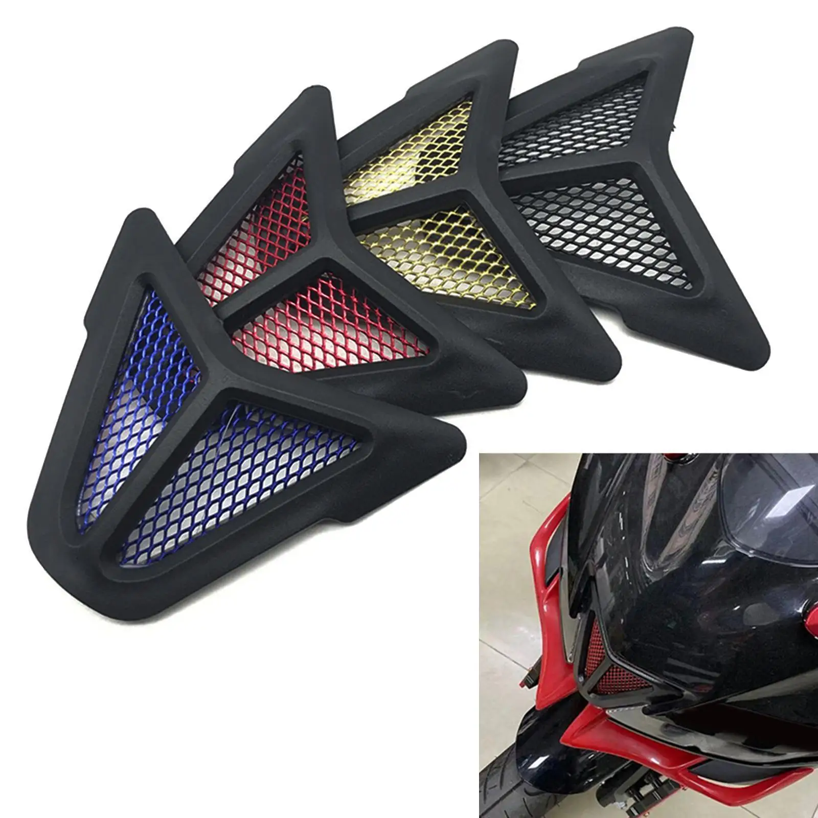 Decorative Front Fairing Air Intake Cover for Yamaha YZF R15 V3 2017 2018 2019 2020