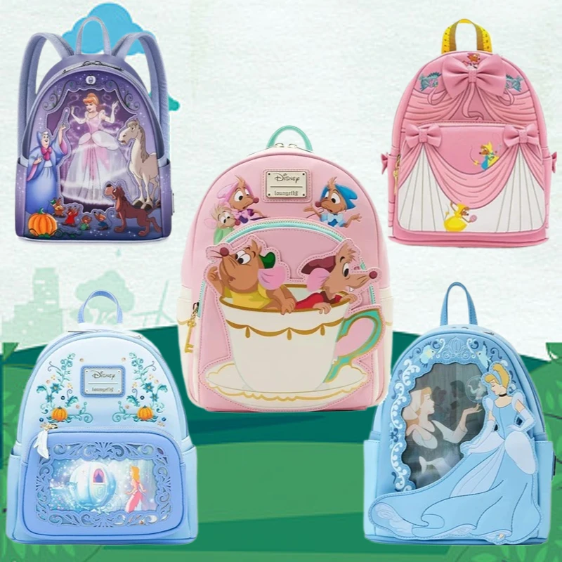 

Cinderella Series Gus and Jaq Teacup 70th Anniversary Lenticular Princess Mini Backpack