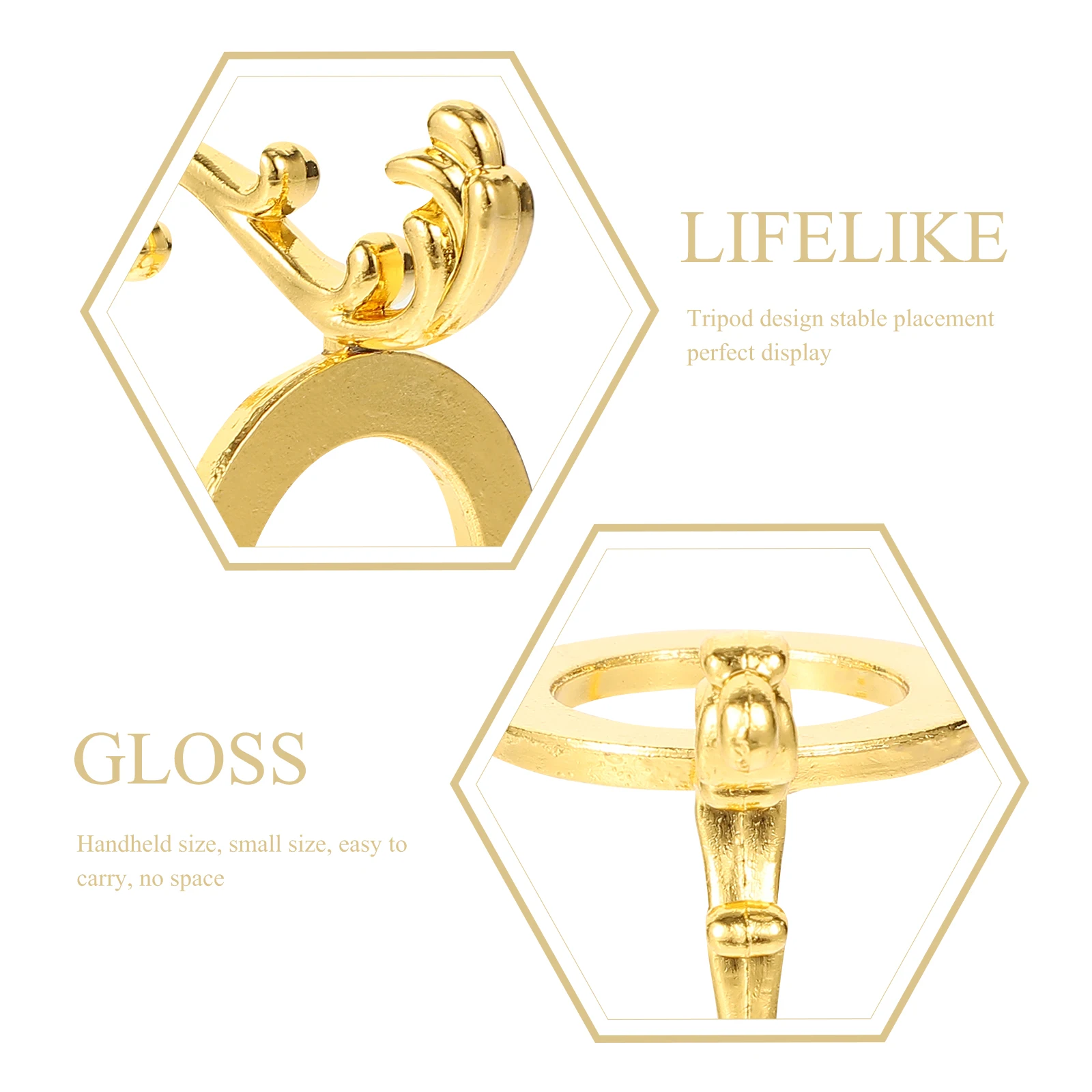 

2pcs Creative Crystal Ball Base Alloy Display Rack Home Decoration Household Adornment Stand For Crystal Sphere