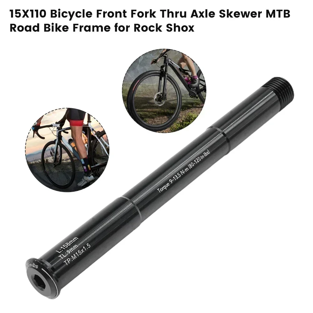 15X110 Bicycle Front Fork Thru Axle Skewer MTB Road Bike Frame For Bicycle Front Fork Thru Axle Skewer