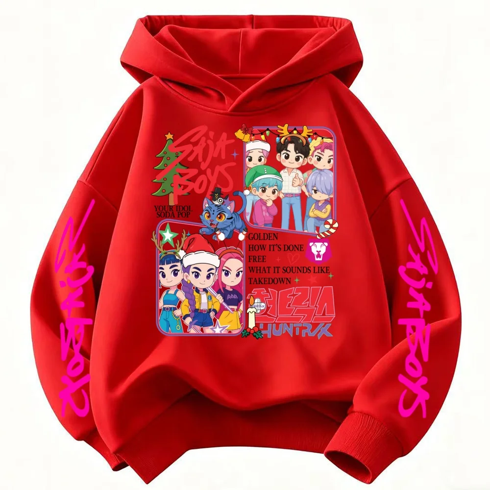 فيلم Kpop شيطان الصيادين ساجا بنين رومي ميرا زوي قلنسوة بسحاب الرجال النساء عيد الميلاد نمط زمم سترة للجنسين هوديس غير رسمية #6