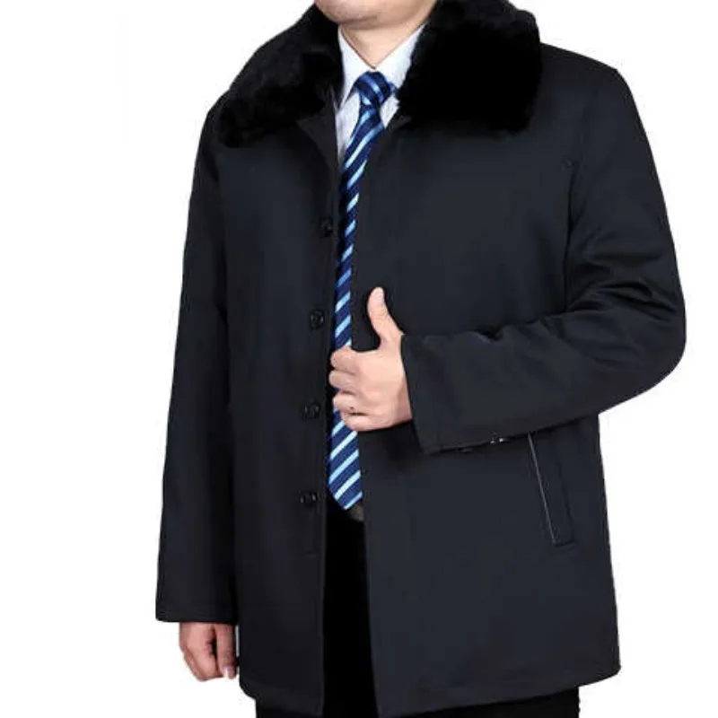 Thickened Cotton-padded Clothes Middle-aged Elderly People Men's Fathers Men's Winter Clothes Fathers Thickened Clothes Grandpas