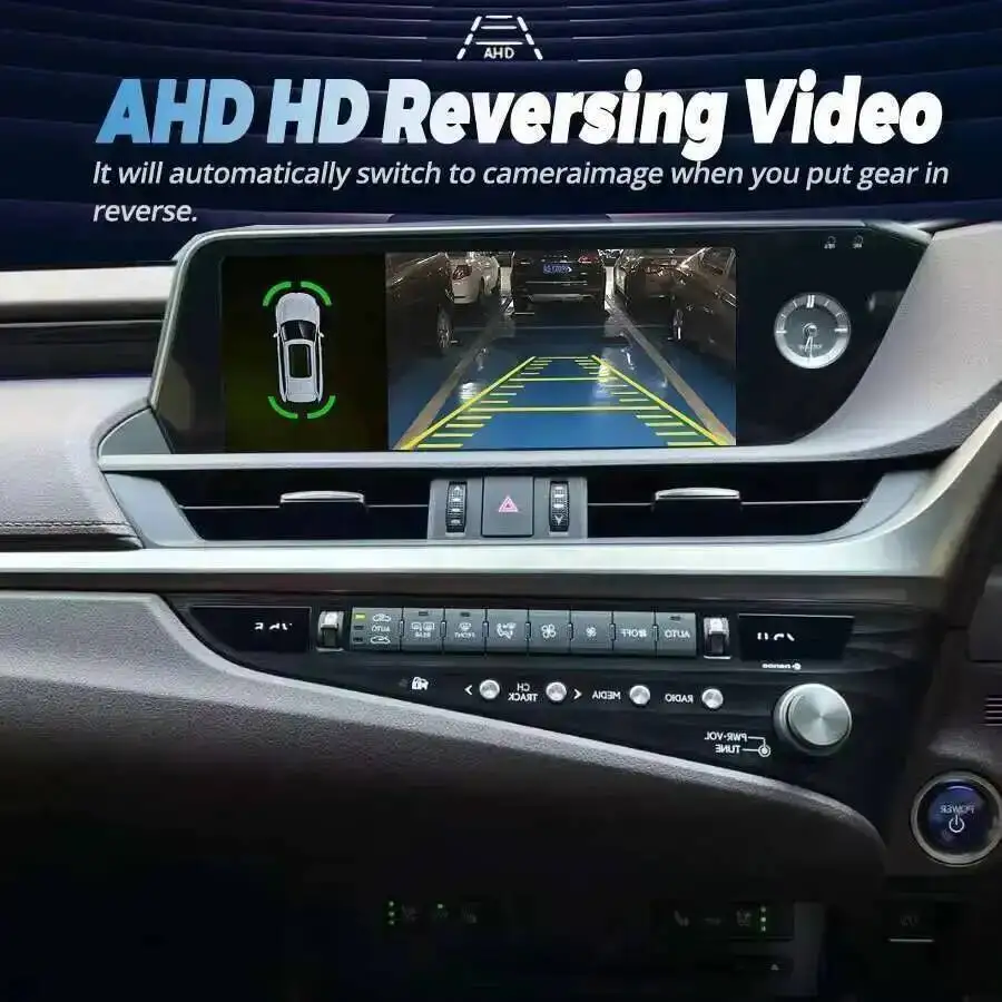 Carplay DSP أندرويد 14 نظام تحديد المواقع BT كوالكوم 668S لكزس Es350 ES250 ES300h 2018-2021 12.3 بوصة RHD سيارة مشغل فيديو الوسائط المتعددة HU