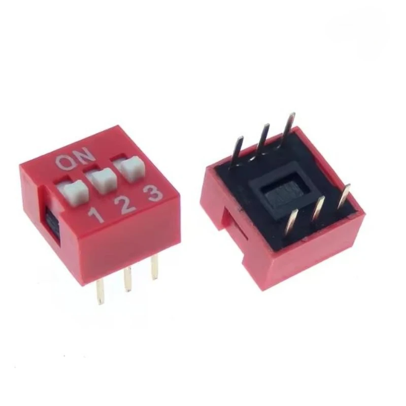 Dial switch ds-03 dial switch 3-digit side insert 2.54mm pitch dial switch