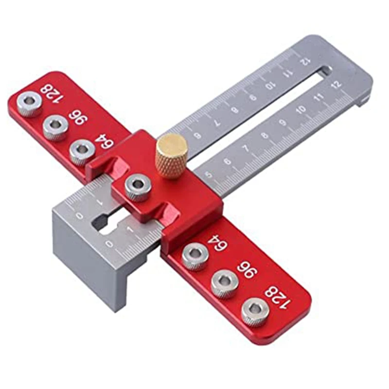 

1 Piece Adjustable Drill Template Guide Tool Punch Locator Drill Guide For Installation Of Drawer