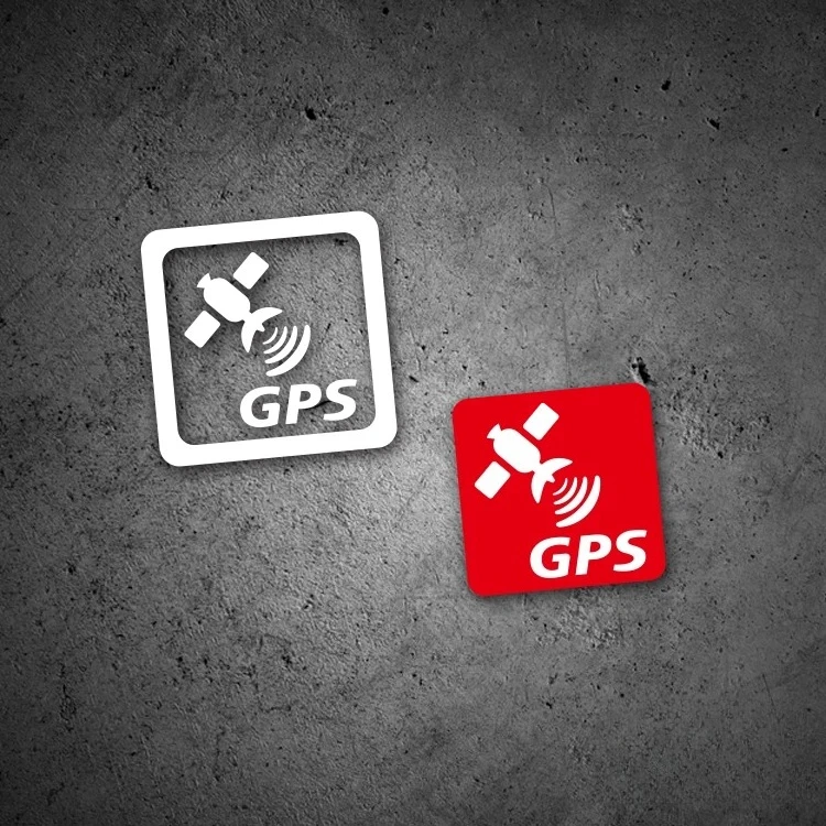 2Pcs GPS Tracking Warning Vinyl Stickers, Waterproof UV Resistant Decals for Car Motorcycle E-bike Decor, Holiday Gift