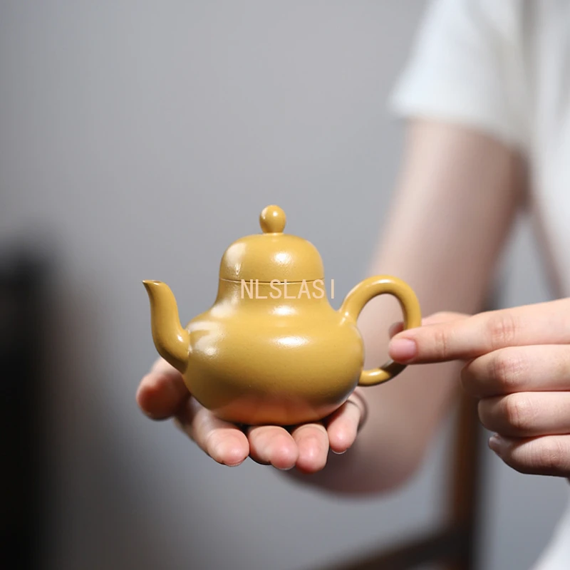 100ml Chinese Yixing Purple Clay Teapot Small Capacity Kettle Master Handmade Tea Pot Beauty Tea Infuser Raw Ore 1pcsTeapot