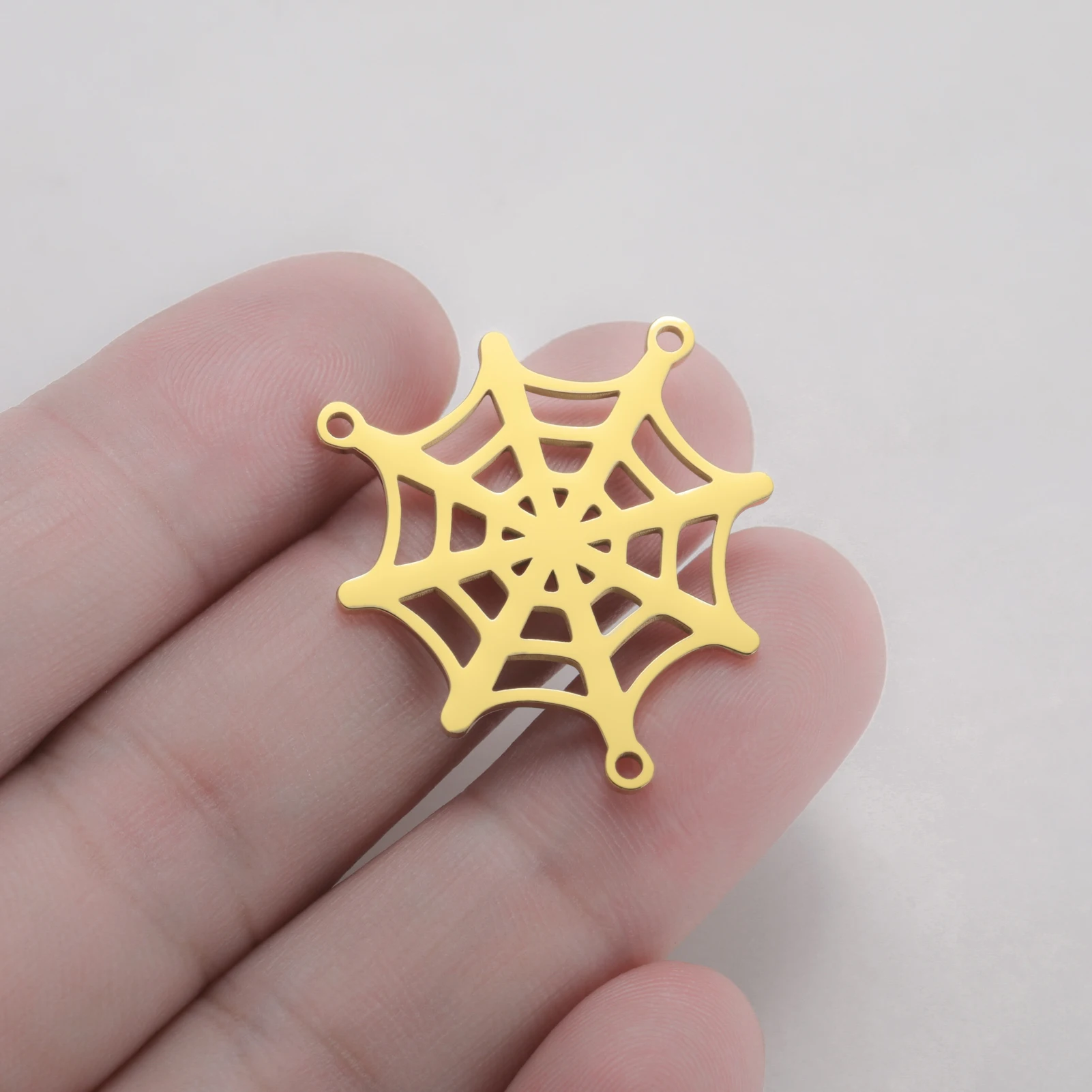 1 قطعة قلادة الهالوين قلادة شبكة العنكبوت مع سحر العنكبوت للمجوهرات القوطية ذاتية الصنع إكسسوار غامض #6