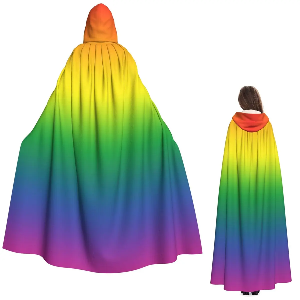 

Радужный флаг Бохо ЛГБТ гордость Яой длинный плащ с капюшоном ведьма средневековый костюм косплей накидка Хэллоуин вечеринка для взрослых унисекс