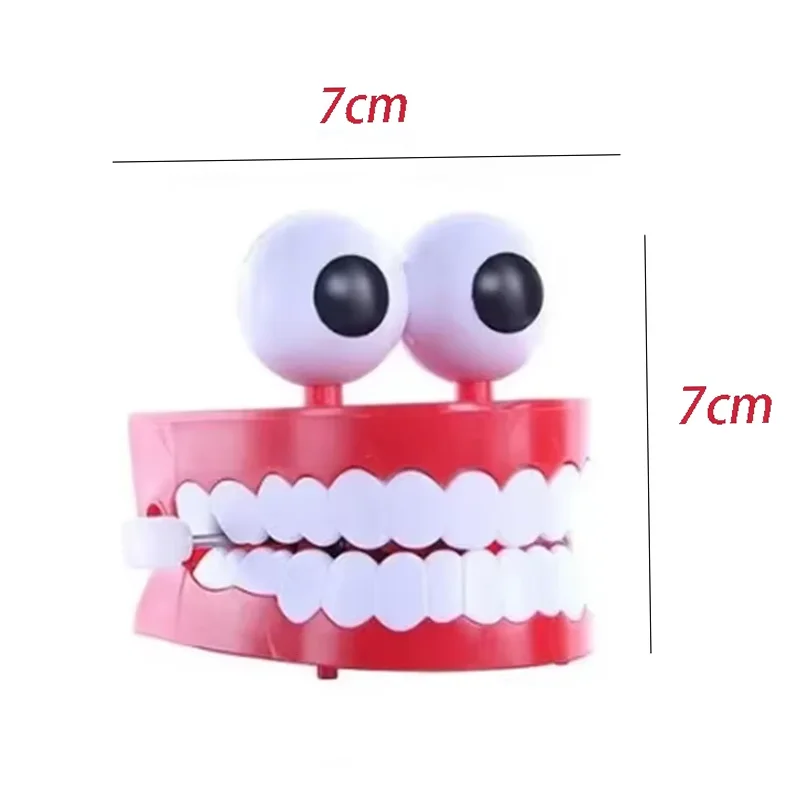 Dental Toys Novelty Dentures Clockwork Fun Toy Teeth Clockwork Beating On The Chain Toys Dentistry Children Gifts