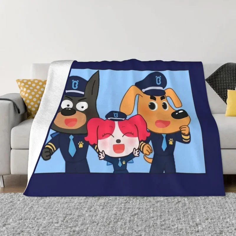 Sheriff Labrador Throw Blanket Multi-Purpose Bed linens christmas blanket@0￥