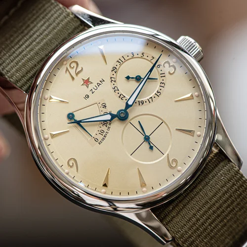 1963 Reloj piloto de 40 mm para hombres Relojes de pulsera mecánicos automáticos Cristal de zafiro Waterpoorf Retro con movimiento Seagull ST1780 Nuevo