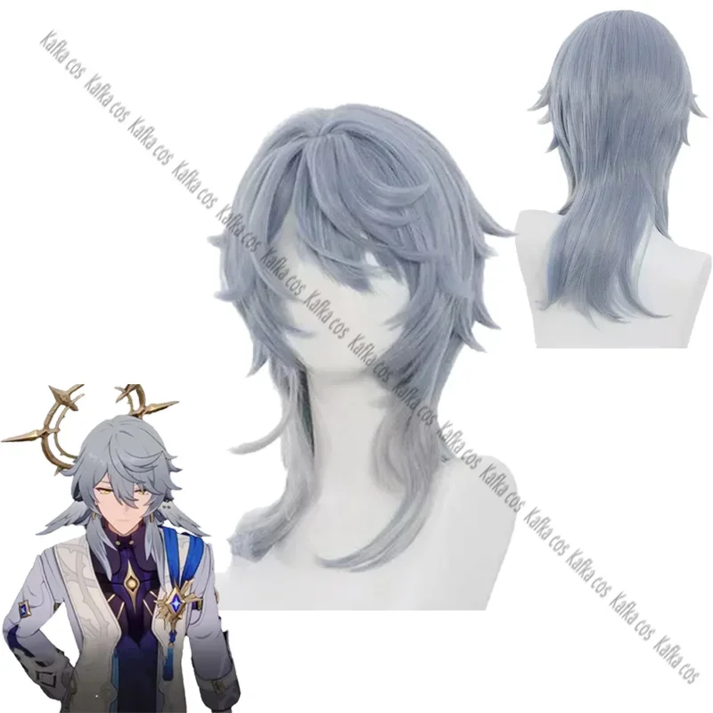 Game Honkai Star Rail Latest Sunday Cosplay Wig Hola Headwear Earrings Women Men Halloween Party Role Play Prop Mr. Sunday Wigs