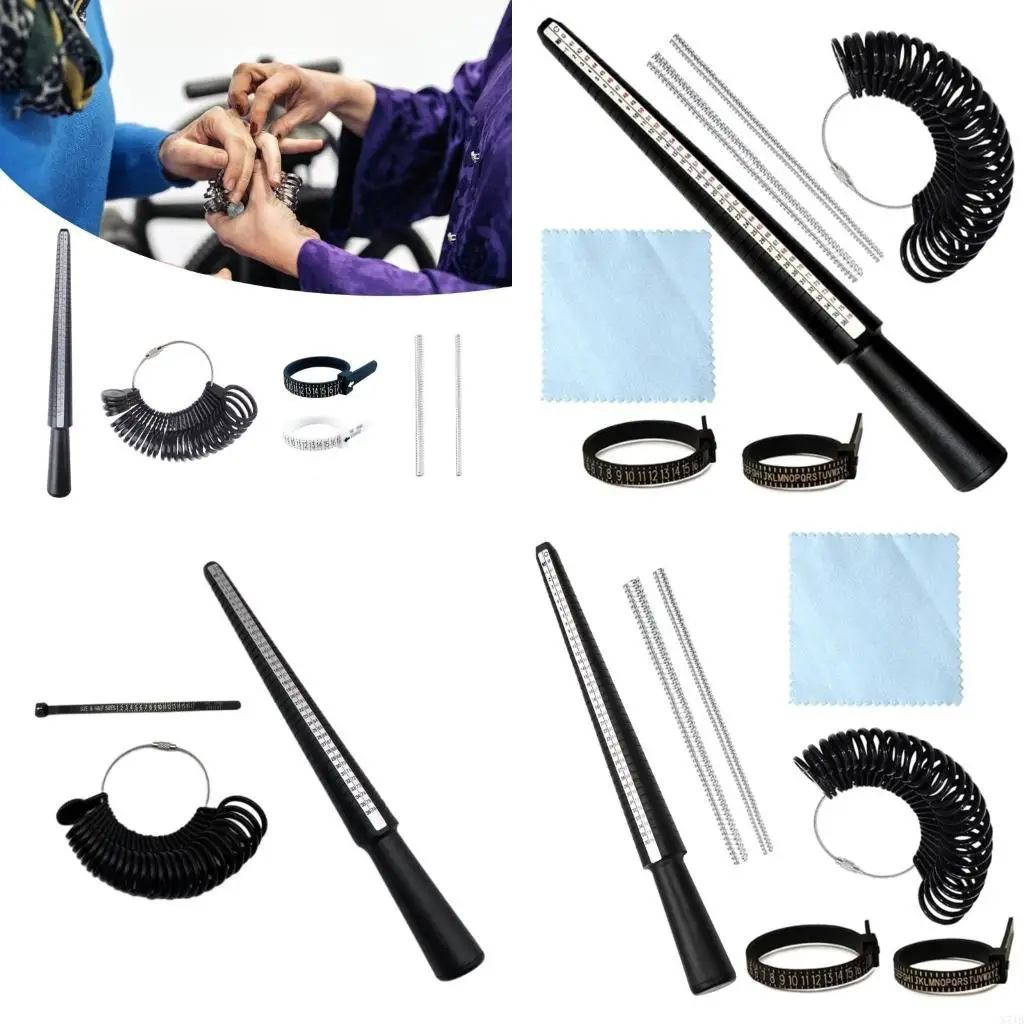 

3/4/6/7Pcs Rings Sizer Measuring Tool for Men and Women Includes Finger Measu