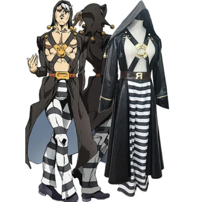 2021 JoJo's Bizarre Adventure Golden Wind Risotto Black Cosplay Costume Halloween Uniform Outfit Custom Made MS5171