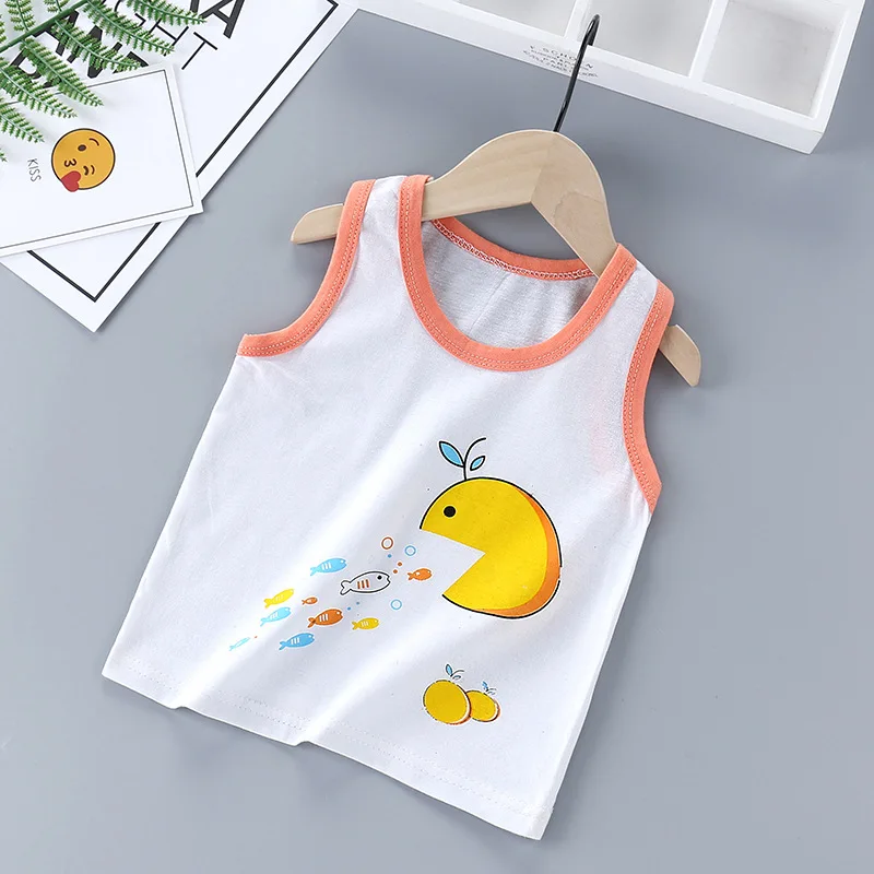 2022 Summer Children T Shirts Cartoon Tops For Kids Cotton Toddler Undershirts Girls T-shirt Boys Underwear Clothing