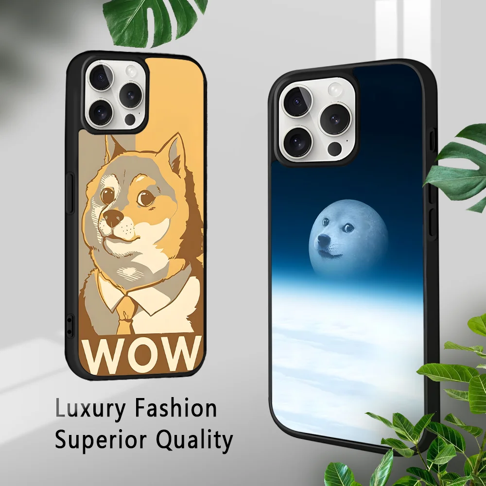 Cute Cheems Shiba Dog Meme Phone Case For iPhone 16 15 14 13 12 11 Pro Xs Max Mini Plus Celulares Hard Funda