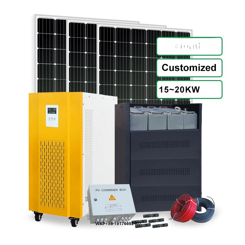 Set up a Solar Energy Panel System 60kw 20kva Complete Set Off Grid 6.6kw Balcony 16kw 32kw Pv Solar Power System for Farm