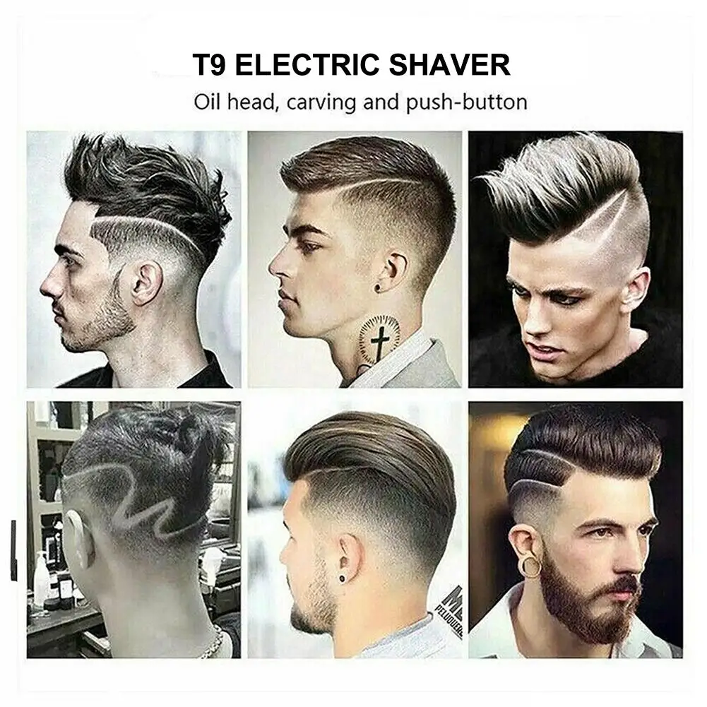 Y4K2 Aparador de pêlos elétrico profissional para homens, cabelo e corpo barbear clippers, corte Shaver, máquina de barbeiro