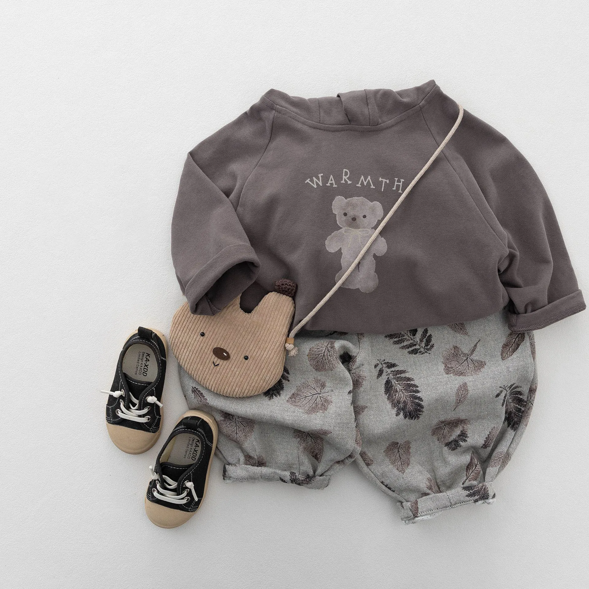 2026 Autumn Kids Pants Forest Style Boys Harem Pants Loose Style Girls Harem Trousers Stripe Lantern Pants