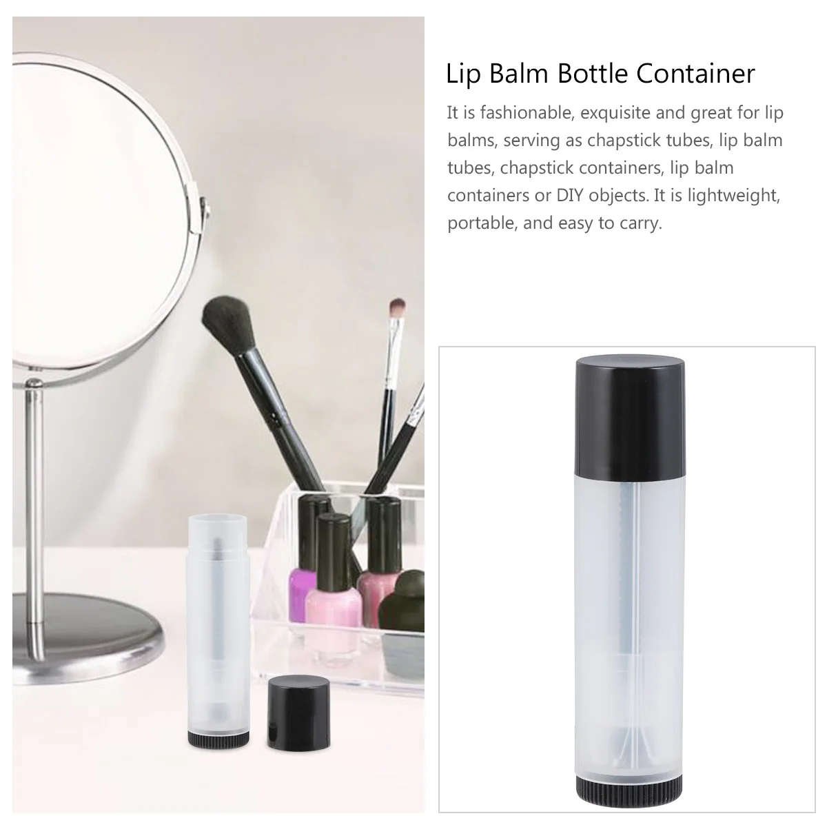 20 stuks lippenbalsembuizen transparant stijlvol lichtgewicht hervulbare lipgloss fles container lippenstift buis lege lippenstift buis