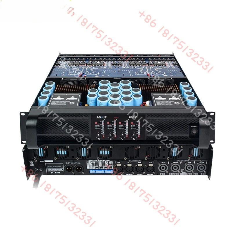 DS-20Q Power Amplifier Class Td 4 Channel 2U Subwoofer 5000 Watts Power Amplifier