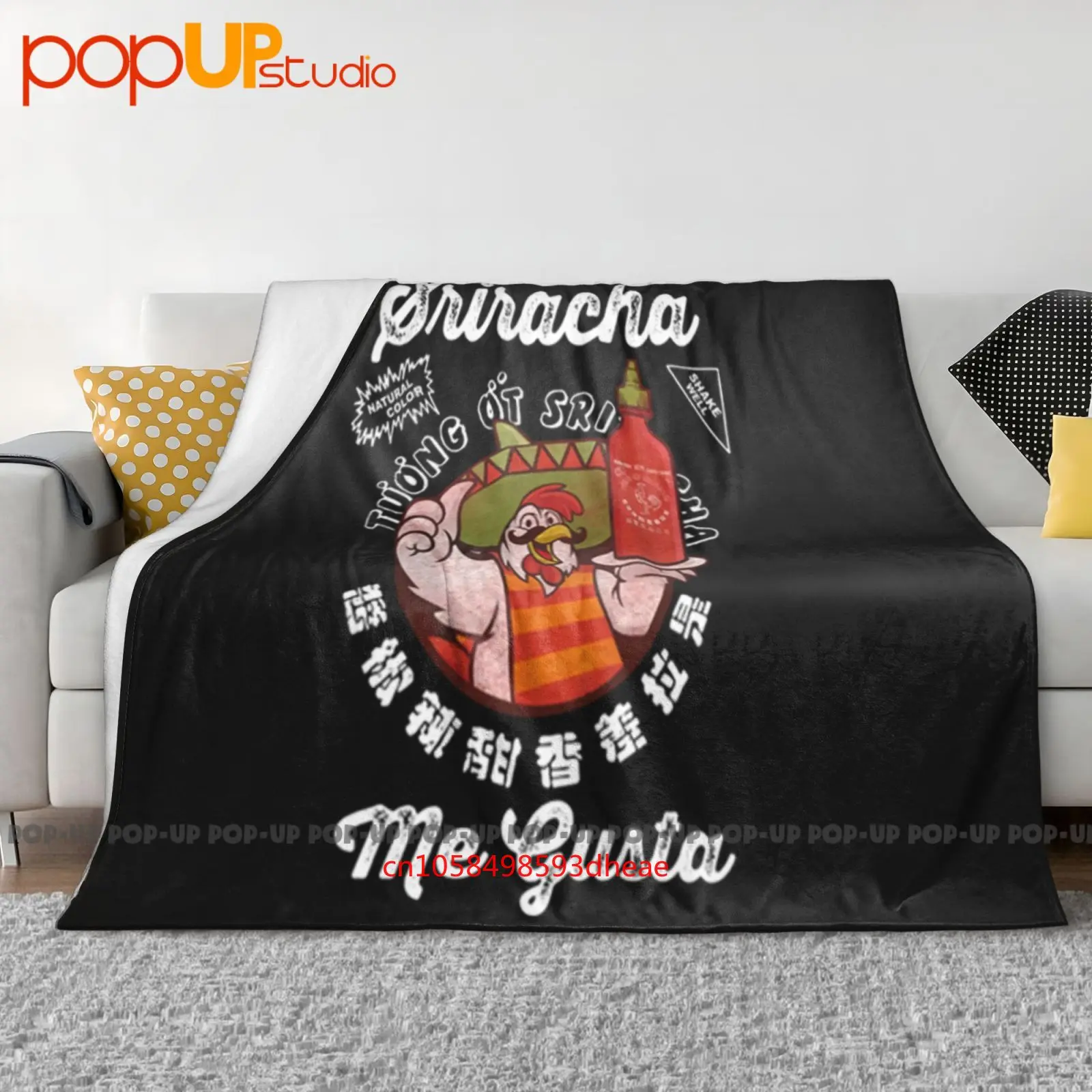 Me Gusta Sriracha صلصة الفلفل الحار الساخن بطانية فائقة النعومة لحاف الشتاء غطاء أريكة أغطية السرير