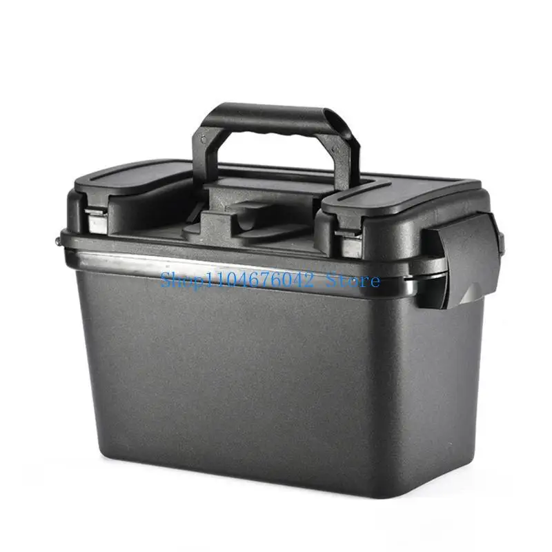 5asd Heavy Duty Watertight Fishing Tackle Organizers Portable Angler Tool Container With Lockable Lid For Gear