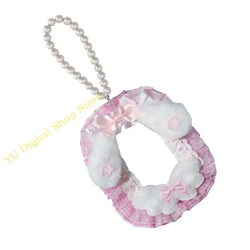 

96BA Card Holder Card Protector Sleeve Lace Designs Cartoon Plush Card Holder