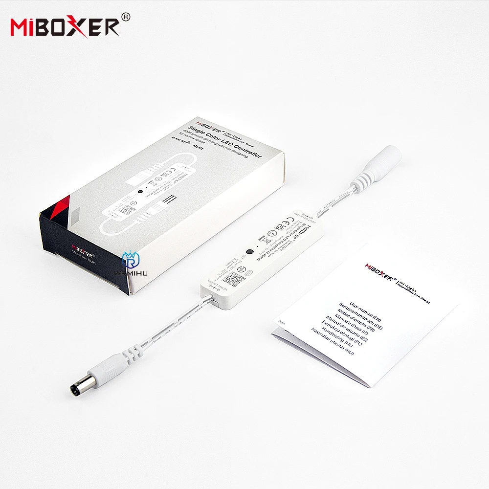 

Miboxer MLR1 MLR2 DC12-24V Mini 2.4GHz RF Wireless Tuya APP Remote 0.1%-100% Dim Controller For Single Color Led Strip Light