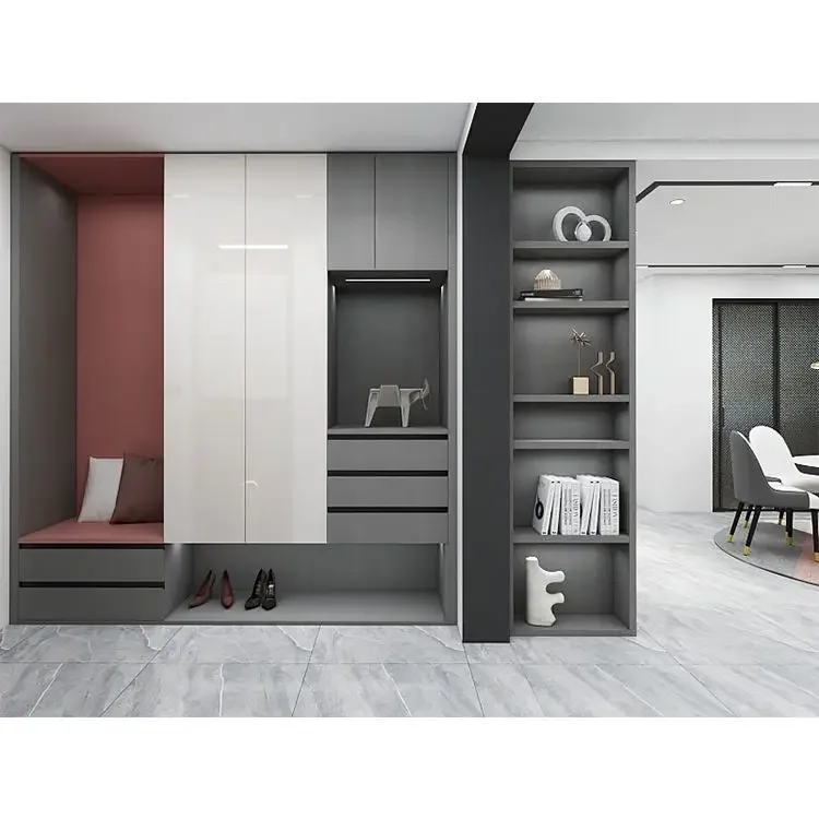 Modular Mdf Hotel Modern White Wardrobe Closets Bedroom Modern Wardrobes