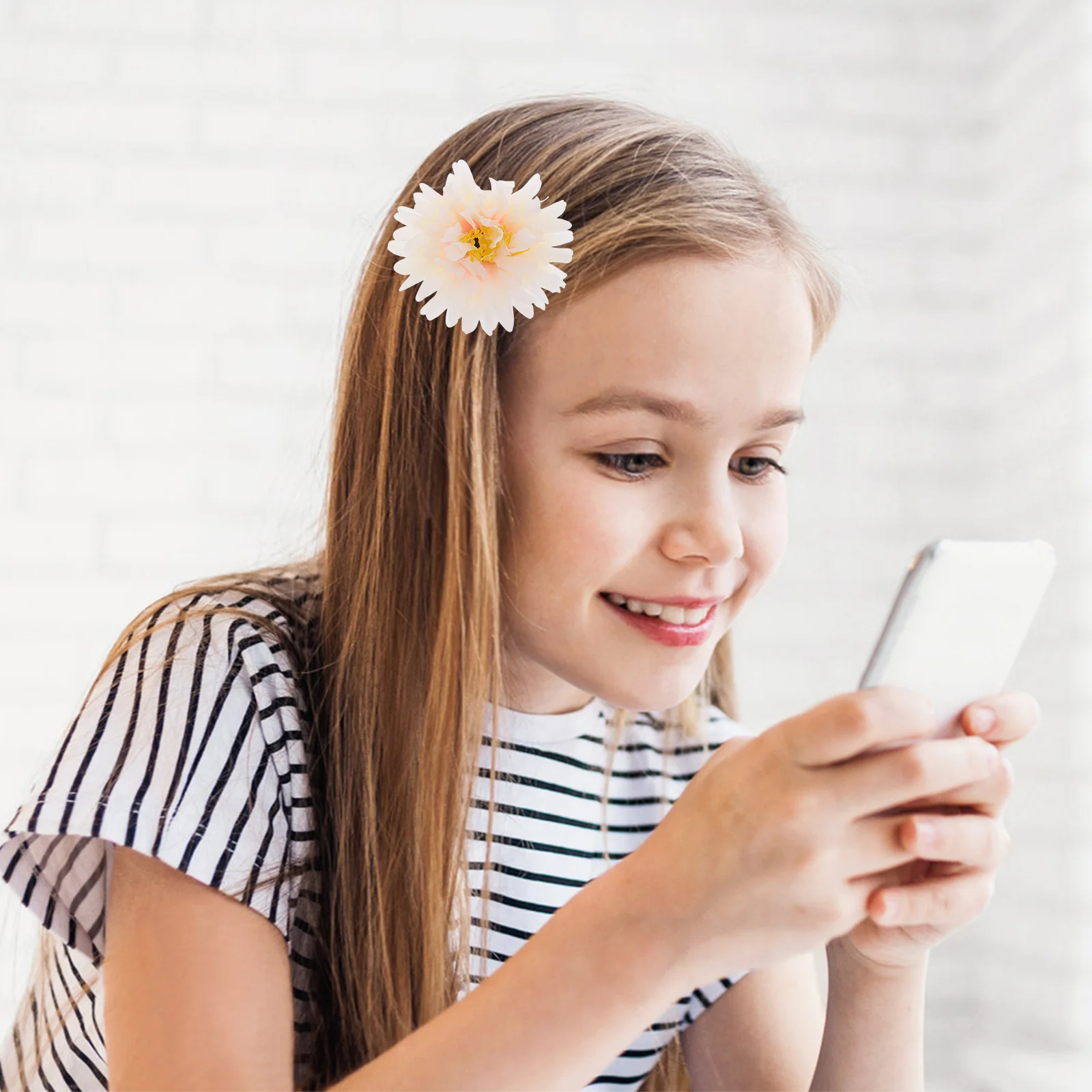 

21Pcs Flower Clips for Hair Exquisite Hair Flowers Women Girls Barrettes for Braided Straight Curly Hairstyles