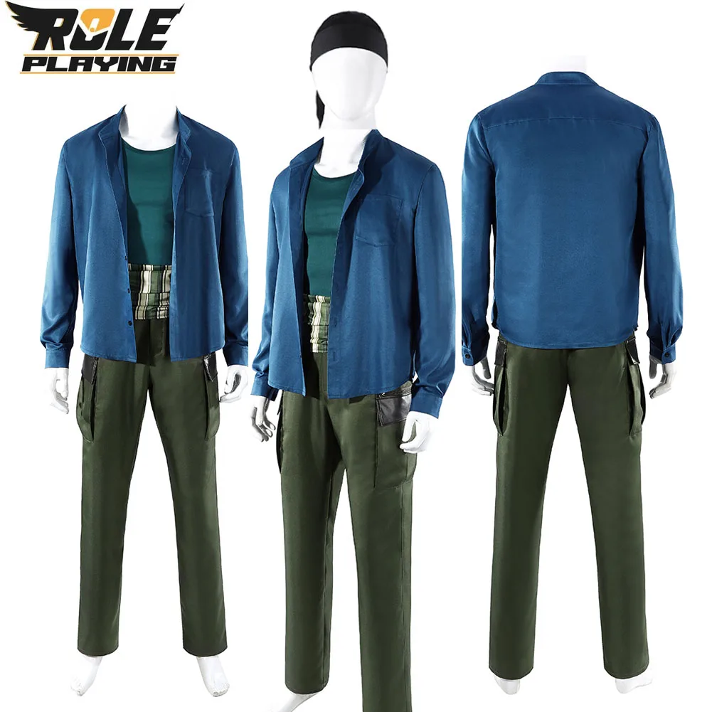 

Roronoa Zoro Cosplay Zorro Costume Men Fantasy Shirts T-shirts Pants Headscarves Waistcoats Male Halloween Carnival Party Suit