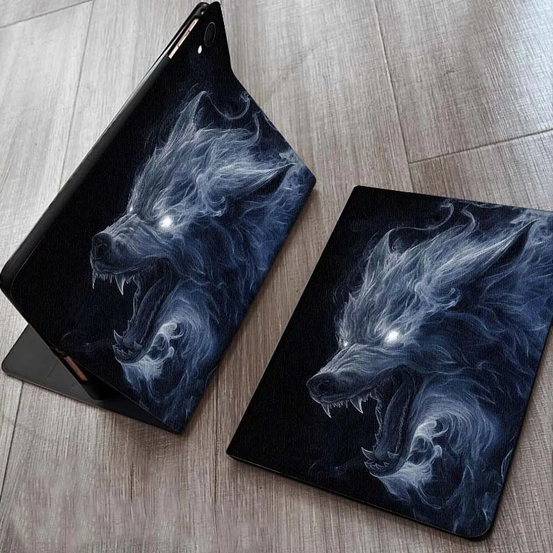 

Wolf Cool Dark Line Pattern Gift For Samsung Galaxy Tab S11 A11 A9 A8 S6 A 10.1 A7 10.4 Plus 2025 2023 Tablet Case