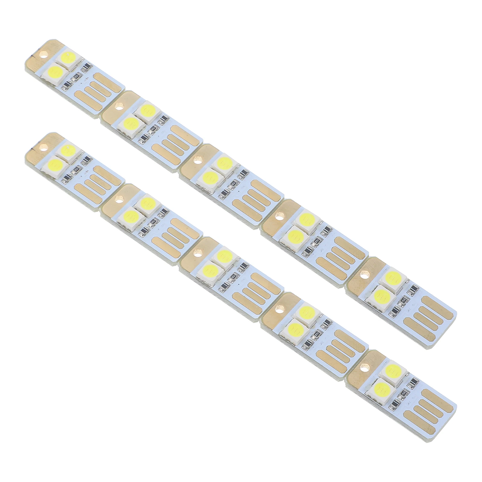 10 قطعة USB صغير على الوجهين للتوصيل LED ضوء الليل مصباح إمداد الطاقة المحمول للتخييم سطح المكتب الكمبيوتر مصباح إمداد الطاقة