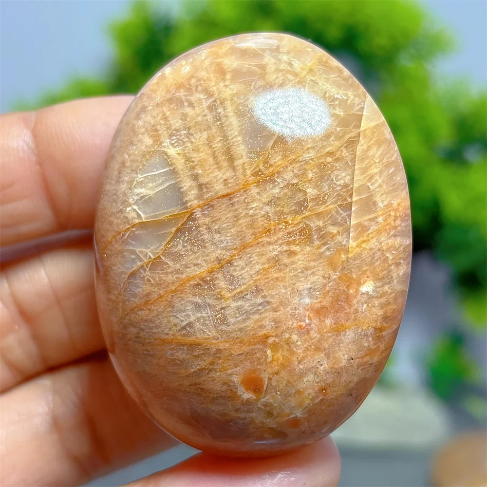 Pierre de lune avec paume solaire dorée, cristal naturel, décoration de jardin de maison, décor de salle, pierre de Quartz porte-bonheur, énergie de guérison, cadeaux d'amour