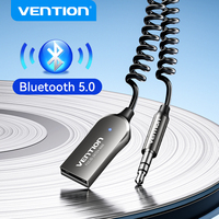 Vention Bluetooth 5.0 Aux Adapter Wireless Kit for Car Speaker Receiver USB 3.5mm Jack Audio Dongle Handfree Music Transmitter