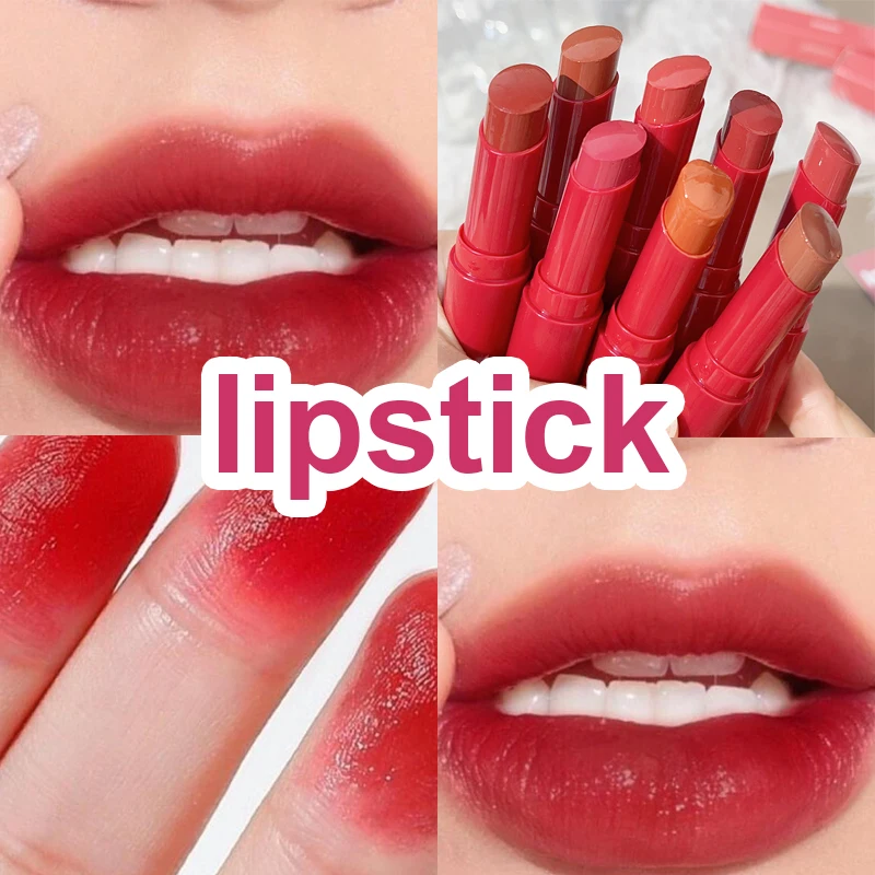 8colors Mirror Dyeing Lipstick High Sweet Shimmer Moisturizer Lipsticks Long Lasting Waterproof Non-stick Cup Lip Stick Cosmetic