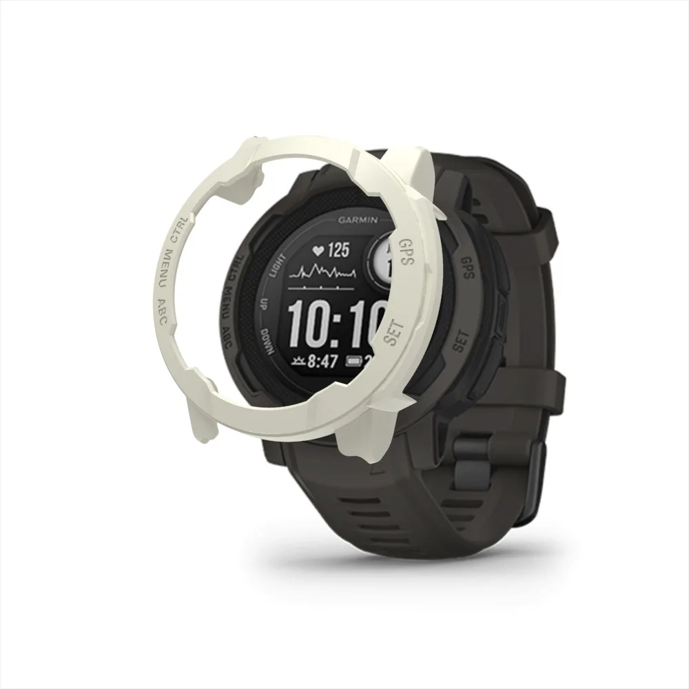 Garmin Instinct 2/2S 스마트 워치 스케일 커버 보호 범퍼 스포츠 액세서리를위한 하드 에지 프레임 셸 PC 케이스 보호