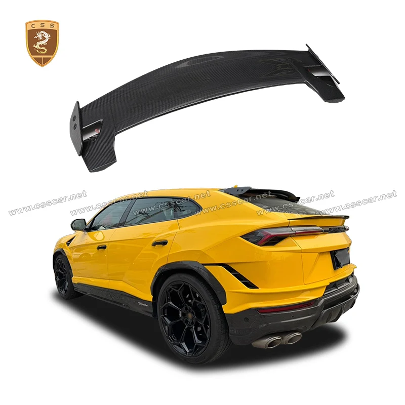 

Old to New P Style Car Rear Truck Roof Wing Spolier Lip For Lamborghini URUS Dry Carbon Fiber Racing Wing Lid Exterior Kits