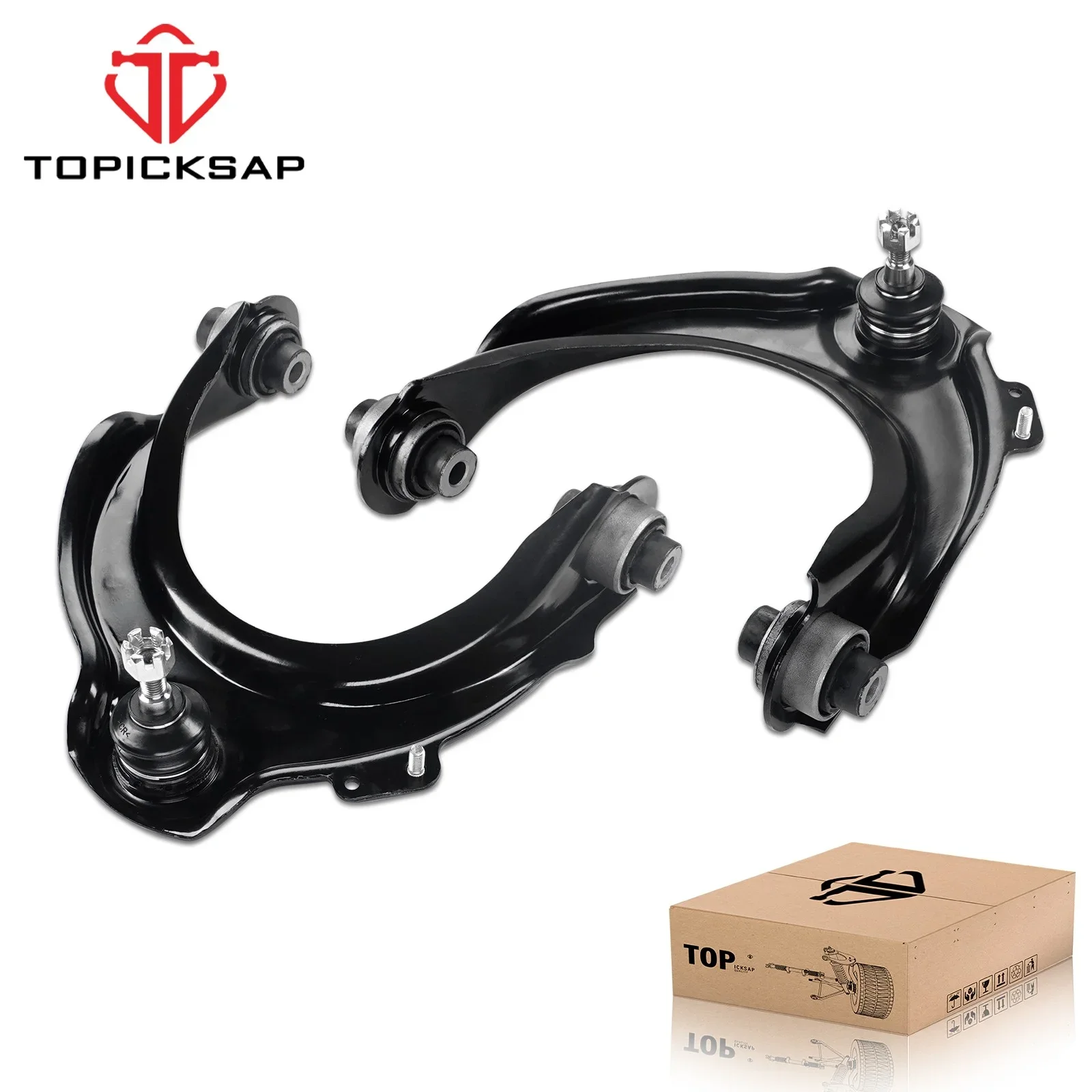 TOPICKSAP 2Pcs Front Upper Control Arm with Ball Joint for Honda Accord 2003-2007 Acura TSX 2004-2008 K620616 K620617