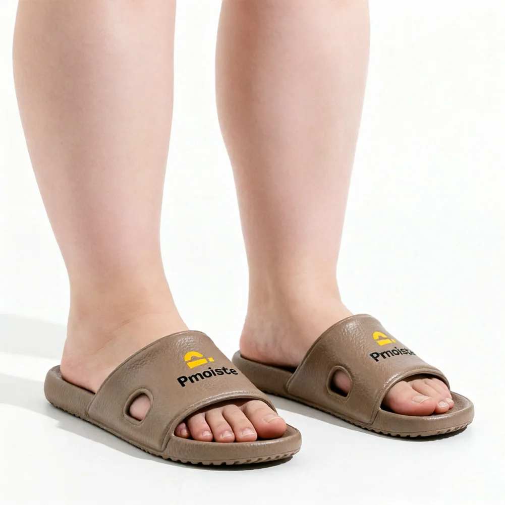 

Ladies' lychee patterned soft slippers wide width EVA cushioned home shoes for summer soft comfortable breathable high-end