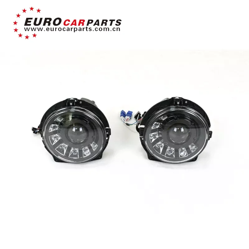 W463 M Style 1990-2008 Year LED Headlamp With Bulb For G Class G550 G500 G63 G65 Black Front Head Light