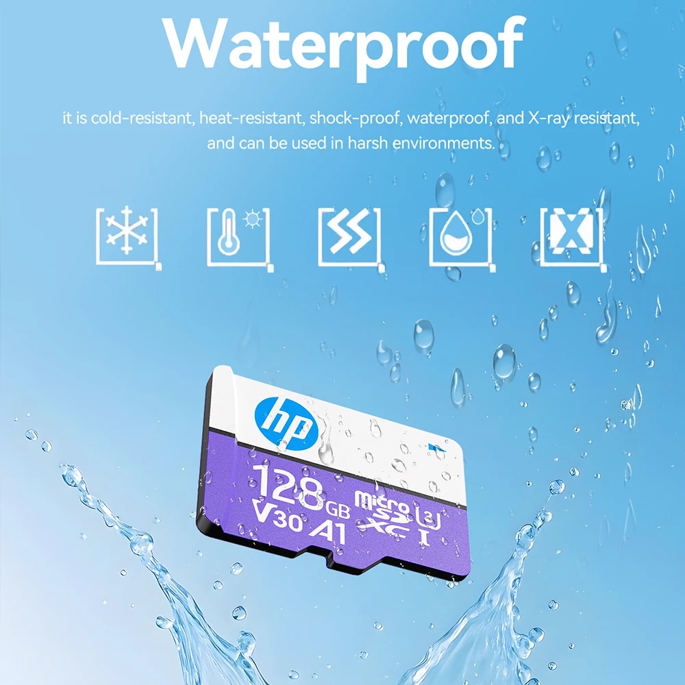 Karta pamięci HP U3 V30 Micro SD 128GB 256GB 64GB High Speed 4K Flash Memory TF Card do smartfonów, tabletów, konsol Switch, kamer sportowych i kamer samochodowych — zdjęcie 7