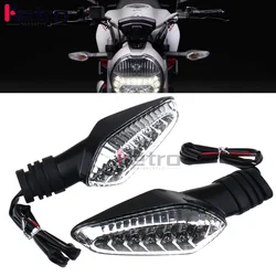 LED Turn Signal Blinker Light for DUCATI Monster 695 696 796 821 1100/S/EVO 1200 Motorcycle Accessories Front/Rear Indicator