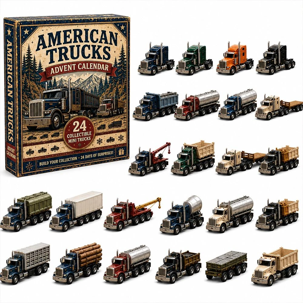 American Trucks Advent Calendar 2026, 24 Days Of Collectible Mini Truck Surprises, Christmas Advent Calendar 2026