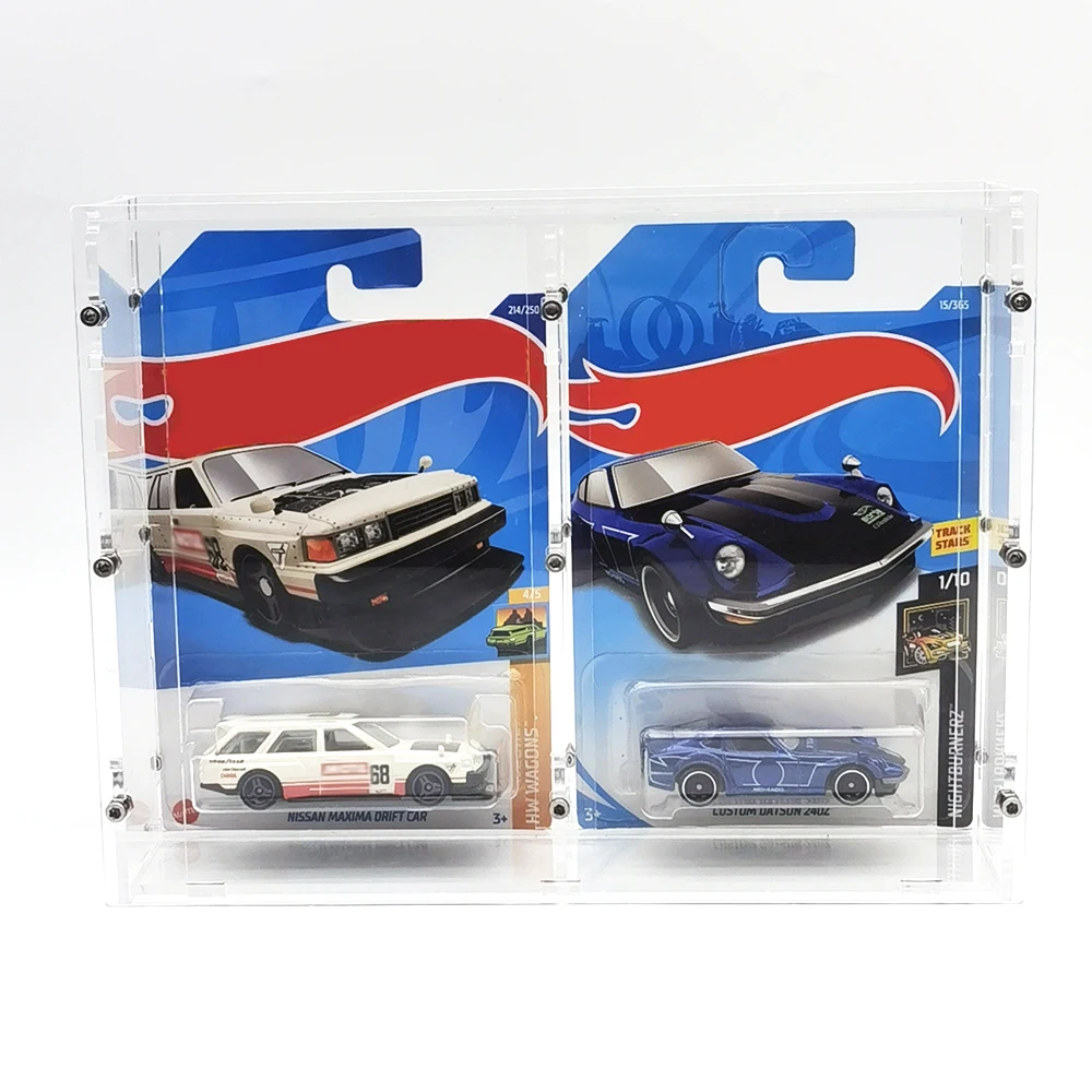 ホットホイール用カーディスプレイケース,アクリル,透明,車用,rlc