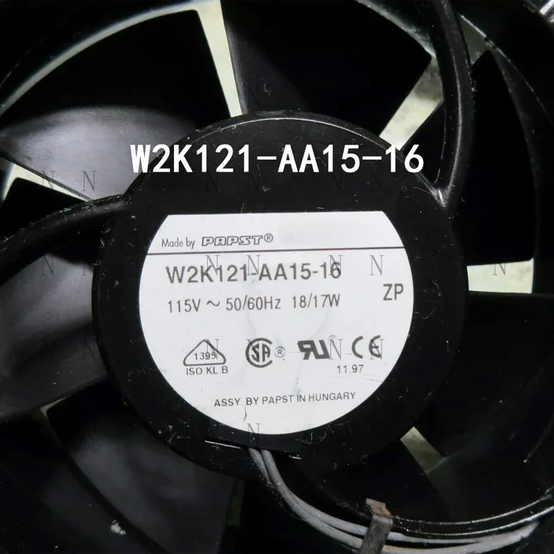 YJJ ДЛЯ Ebmpaps Осевой радиатор 17/18 Вт W2K121-AA15-16 5908 115 В 127*127*38 мм Серверный вентилятор