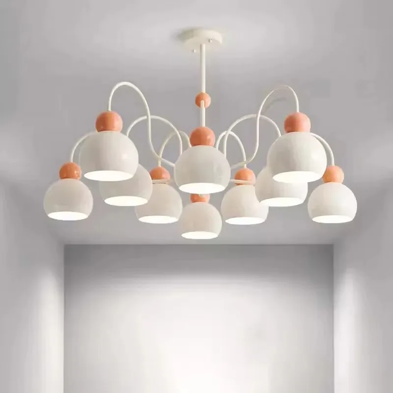 

Nordic Multi-head Gourd Chandeliers Minimalist Head Ceiling Chandelier For Living Room Bedroom Study Dining Room Luminaires